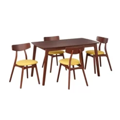 5pc Archer Rectangular Dining Set - Buylateral -Living Room Furniture Store GUEST 011b26d5 2492 45a2 91dc c484dec571b6
