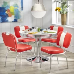 Raleigh Retro Dining Table White - Buylateral -Living Room Furniture Store GUEST 01862e6a 1df4 4077 89f0 c7c2c5a09219