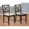 Set Of 2 Virgina Cross Back Chair Black - Buylateral -Living Room Furniture Store GUEST 045ce657 5bd8 4f38 b3b2 f2e294032856