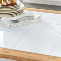 Tara Tile Top Dining Table White/Natural - Buylateral -Living Room Furniture Store GUEST 04c2bd7c c015 4561 950f b9b2cc8042a3