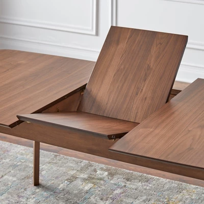 5pc Wave Rectangular Dining Set Walnut/Blue - Buylateral 11 5pc Wave Rectangular Dining Set Walnut/Blue - Buylateral - Image 9