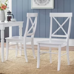 7pc Albury Cross Back Dining Set White - Buylateral -Living Room Furniture Store GUEST 0b23b856 3c3a 45d5 94ca dc8ad3403d4f 2