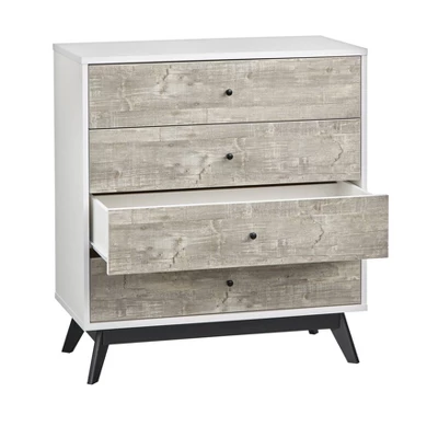 Crislana 4 Drawer Chest White/Weathered Gray - Buylateral 5 Crislana 4 Drawer Chest White/Weathered Gray - Buylateral - Image 3