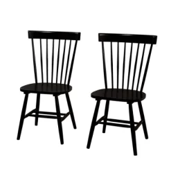 Set Of 2 Venice High Back Contemporary Windsor Dining Chairs - Buylateral -Living Room Furniture Store GUEST 110e739b cfec 483f 9ba3 f473cf6f7838