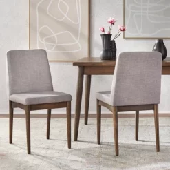 Set Of 2 Element Dining Chairs Walnut - Buylateral