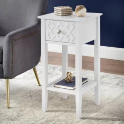 Raya End Table White - Buylateral