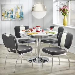 Raleigh Retro Dining Table White - Buylateral -Living Room Furniture Store GUEST 1e32413f c033 4db1 a350 0c104fd8fb3f
