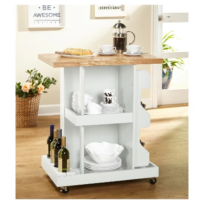 Hampton Kitchen Cart White - Buylateral 4 Hampton Kitchen Cart White - Buylateral - Image 2