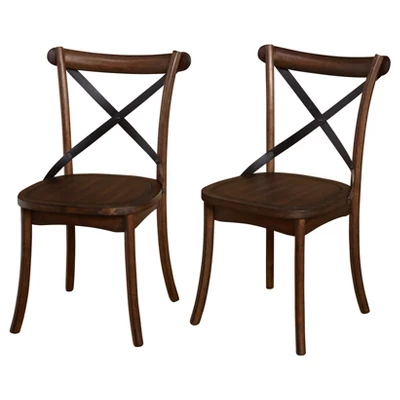 Set Of 2 Constance Cross Back Dining Chairs - Buylateral 7 Set Of 2 Constance Cross Back Dining Chairs - Buylateral - Image 5
