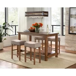 Hathaway Nailhead Counter Height Dining Table Driftwood - Buylateral -Living Room Furniture Store GUEST 243f4187 3162 4dca ab67 9c2df33df74f