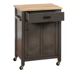 Jacksonville Kitchen Cart Gray - Buylateral