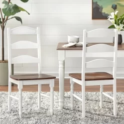 7Pc Skipton Dining Set White/Walnut - Buylateral -Living Room Furniture Store GUEST 2bdbbbea 105b 4971 a29f 0cb0c6ccfd30