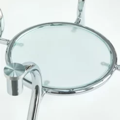 3pc Itza Round Glass Top And Chrome Base Dining Set - Buylateral -Living Room Furniture Store GUEST 2dfa465f b55d 41f8 9ed3 b64921b564d3