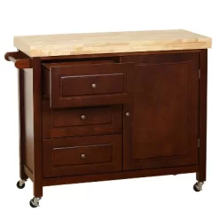 Monterey Kitchen Cart Espresso - Buylateral -Living Room Furniture Store GUEST 2ea77648 e396 4d66 b4f3 afa6b23d7201