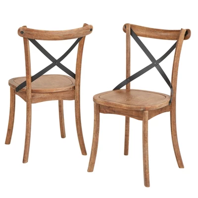 Set Of 2 Constance Cross Back Dining Chairs - Buylateral 8 Set Of 2 Constance Cross Back Dining Chairs - Buylateral - Image 6