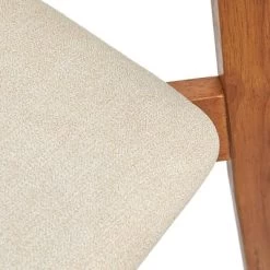 Buylateral Set Of 2 Nettie Mid Century Modern Upholstered Dining Chairs Walnut/Beige -Living Room Furniture Store GUEST 3ad198d9 355e 4988 bcd2 f4a113e96ae3