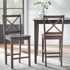Set Of 2 30" Virginia Cross Back Chairs - Buylateral -Living Room Furniture Store GUEST 3e486af4 288c 40c2 b19d 15ea67daf77e
