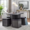 5pc Howard Dining Set With Storage Ottoman - Buylateral -Living Room Furniture Store GUEST 45365df5 ab0e 46dc 8ef4 9da37f7c2a1e