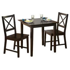 3pc Cross Back Dining Set - Buylateral -Living Room Furniture Store GUEST 49bc180e 35d1 4e08 bc80 fe0c29316647