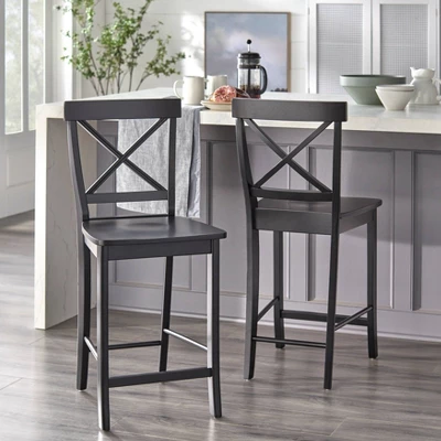 Set Of 2 24" Albury Counter Height Barstools - Buylateral 3 Set Of 2 24" Albury Counter Height Barstools - Buylateral