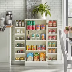 Utility Pantry Storage Cabinet White - Buylateral