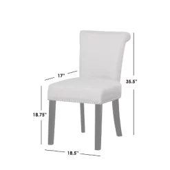 Set Of 2 Adeline Nailhead Parsons Dining Chair Gray - Buylateral: Upholstered, Rubberwood Legs, 250lb Capacity 9 Set Of 2 Adeline Nailhead Parsons Dining Chair Gray - Buylateral: Upholstered, Rubberwood Legs, 250lb Capacity -Living Room Furniture Store GUEST 4c02cf8b 4063 414e a3f4 898c4beb1b16