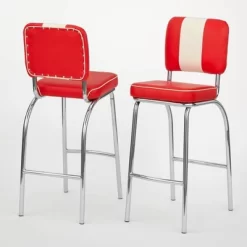 Set Of 2 30" Raleigh Retro Counter Height Barstools - Buylateral -Living Room Furniture Store GUEST 4e2d974d 7bbd 4e9c b267 be5a03fa1e9b