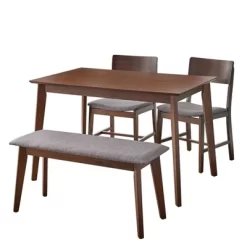 4pc Celeste Dining Set With Bench - Buylateral -Living Room Furniture Store GUEST 50a27427 0e29 4f1f 8a1d 479afbed4622
