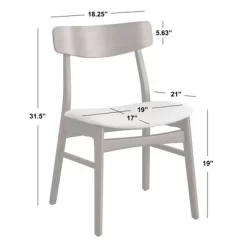 Buylateral Set Of 2 Wave Solid Rubberwood Dining Chairs -Living Room Furniture Store GUEST 5347cd8b 7a8f 41d9 928e 2b05e54b3bf4