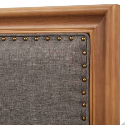 Queen Shaye Upholstered And Rustic Wood Bed - Buylateral 5 Queen Shaye Upholstered And Rustic Wood Bed - Buylateral - Image 3