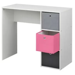 Student Writing Desk With 3 Fabric Bins - Buylateral -Living Room Furniture Store GUEST 587356ac 4f68 4869 882b 579e7b396044