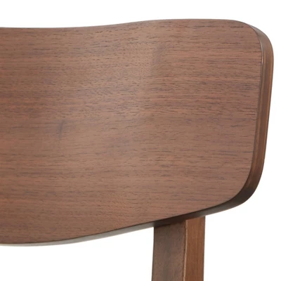 5pc Wave Rectangular Dining Set Walnut/Blue - Buylateral 14 5pc Wave Rectangular Dining Set Walnut/Blue - Buylateral - Image 12