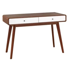 Cassie Writing Desk White/Walnut - Buylateral -Living Room Furniture Store GUEST 60c29bb7 53cd 4e40 a9a7 ff6e2a7f906f