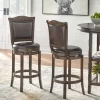 Set Of 2 Tara 30" Swivel Counter Height Barstools Brown - Buylateral -Living Room Furniture Store GUEST 668e5bb4 36c7 46d3 9792 42e0af3cdff4