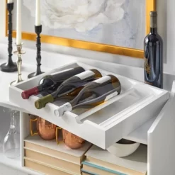 Dublin Bar Cabinet With Sliding Glass Doors White - Buylateral -Living Room Furniture Store GUEST 6f310c90 c127 4a52 af19 e5944967219b