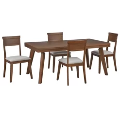 5pc Berea Rectangular Dining Set - Buylateral -Living Room Furniture Store GUEST 72dda600 8a68 4d01 a6ed f326e1a06e64