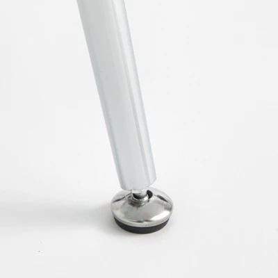 39.5" Round Mabel Glass Top And Chrome Base Dining Table Clear/Chrome - Buylateral 5 39.5" Round Mabel Glass Top And Chrome Base Dining Table Clear/Chrome - Buylateral - Image 3