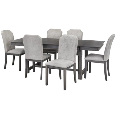 Riga Expandable Dining Set Gray - Buylateral 12 Riga Expandable Dining Set Gray - Buylateral - Image 10