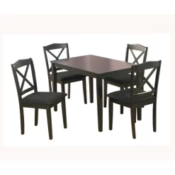5pc Mason Rectangular Crossback Dining Set - Buylateral -Living Room Furniture Store GUEST 7aaf9237 c1f0 4b64 a049 56c6a7220128