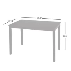 5pc Beverly Dining Set Black - Buylateral -Living Room Furniture Store GUEST 7de64536 bad5 4fd8 854d 1b98009238e5