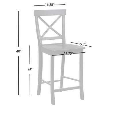 Set Of 2 24" Albury Counter Height Barstools - Buylateral 5 Set Of 2 24" Albury Counter Height Barstools - Buylateral - Image 3