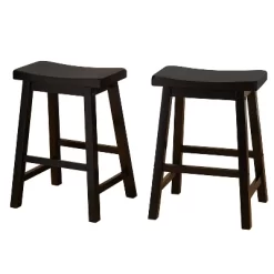 Set Of 2 24" Belfast Saddle Stools - Buylateral -Living Room Furniture Store GUEST 81677fd6 254b 42d4 8b5d 96dd4be554e2