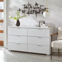 Zuri Six Drawer Chest White - Buylateral