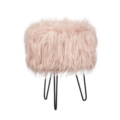 Patrice Faux Fur Stool - Buylateral 5 Patrice Faux Fur Stool - Buylateral - Image 4