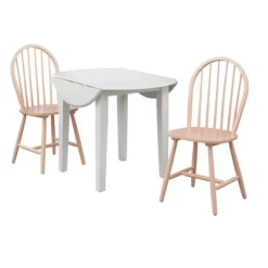 3pc Chadwick Drop Leaf Dining Set With 2 Windsor Chairs - Buylateral -Living Room Furniture Store GUEST 889b86f1 cdb7 49f6 b278 2615d295dad5