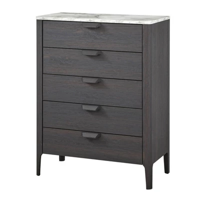 Keely 5 Drawer Chest Charcoal Gray - Buylateral 4 Keely 5 Drawer Chest Charcoal Gray - Buylateral - Image 2
