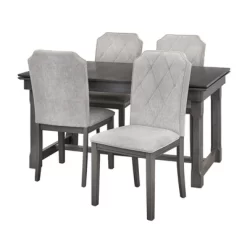 Riga Expandable Dining Set Gray - Buylateral 20 Riga Expandable Dining Set Gray - Buylateral -Living Room Furniture Store GUEST 8dc7d1bd d2b5 4455 92ee 1ee65b044e97