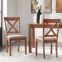 Set Of 2 Verdon Dining Chairs Driftwood - Buylateral