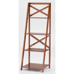 56" 4 Tier Crossback Shelf - Buylateral -Living Room Furniture Store GUEST 909e82ab 8289 46cb a411 f1a75ac27d39