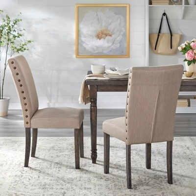 Set Of 2 Burntwood Dining Chairs Weathered Gray - Buylateral 3 Set Of 2 Burntwood Dining Chairs Weathered Gray - Buylateral